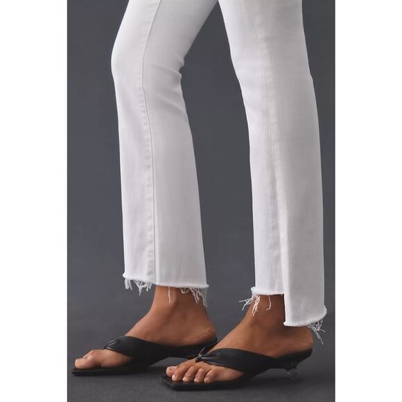 MOTHER The Insider Crop Step Fray Jeans FAIREST OF THEM ALL 28” - Picture 3 of 15